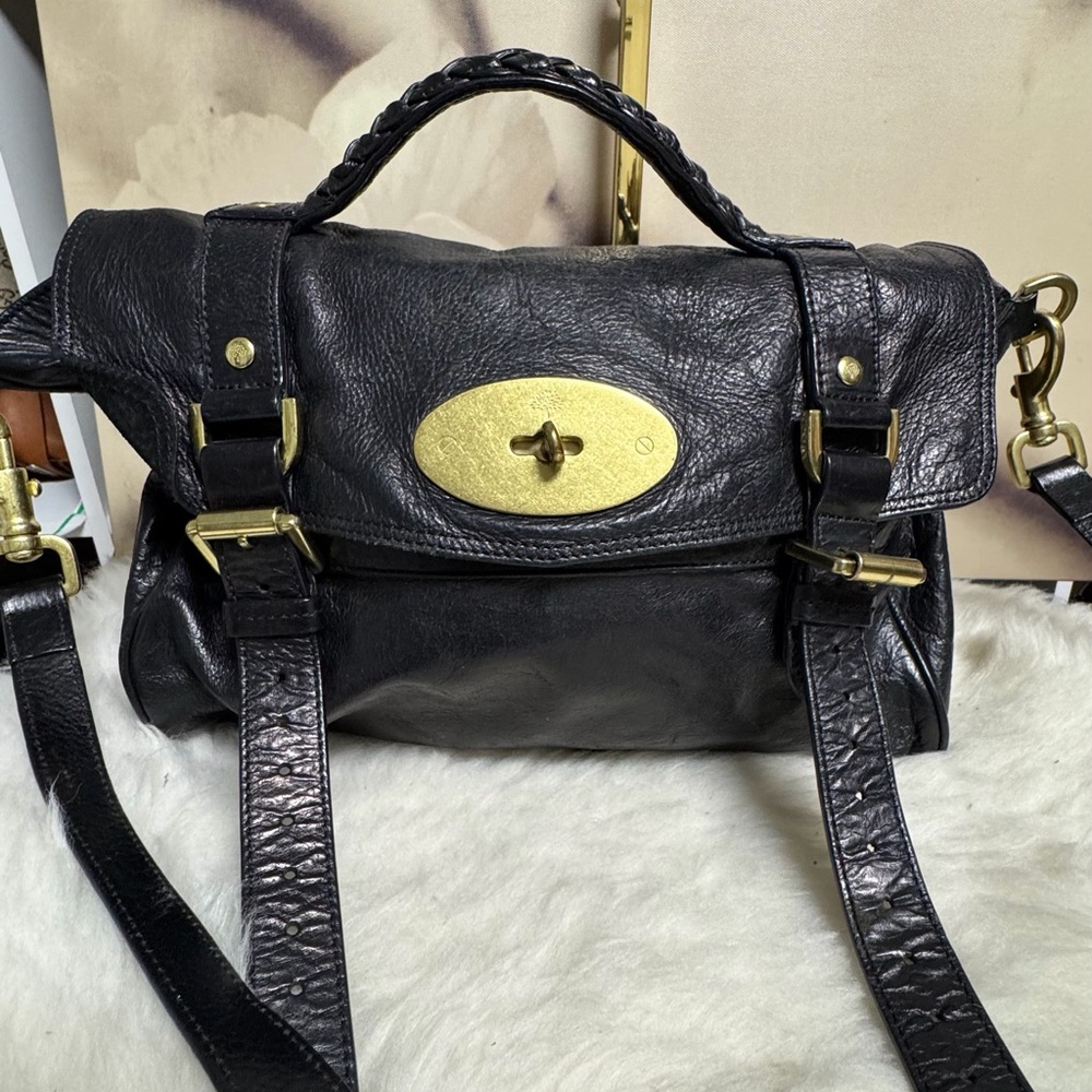 Mulberry Black leather small VGUC